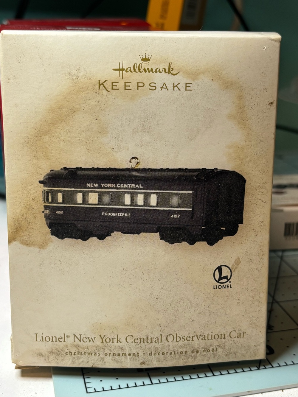 Hallmark Keepsake Lionel New York Central Observation Car Ornament | 2008